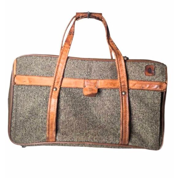 HARTMANN Vintage Tweed And Leather Overnight Weekender - Picture 2 of 14